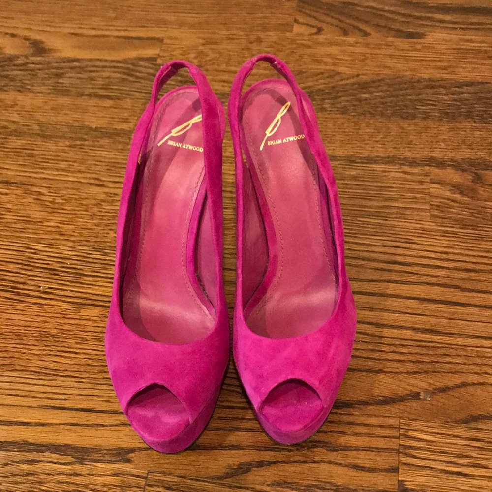 Brian Atwood Peep-toe Platform Heels